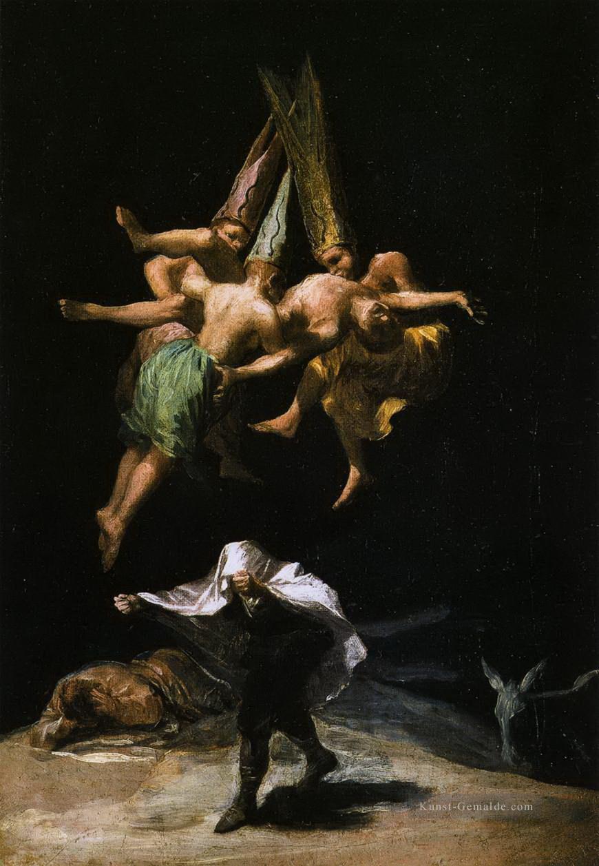 Hexen in der Luft Francisco de Goya Ölgemälde